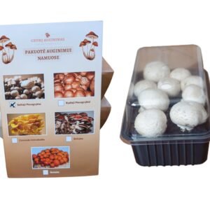 Baltųjų pievagrybių auginimo pakuotė