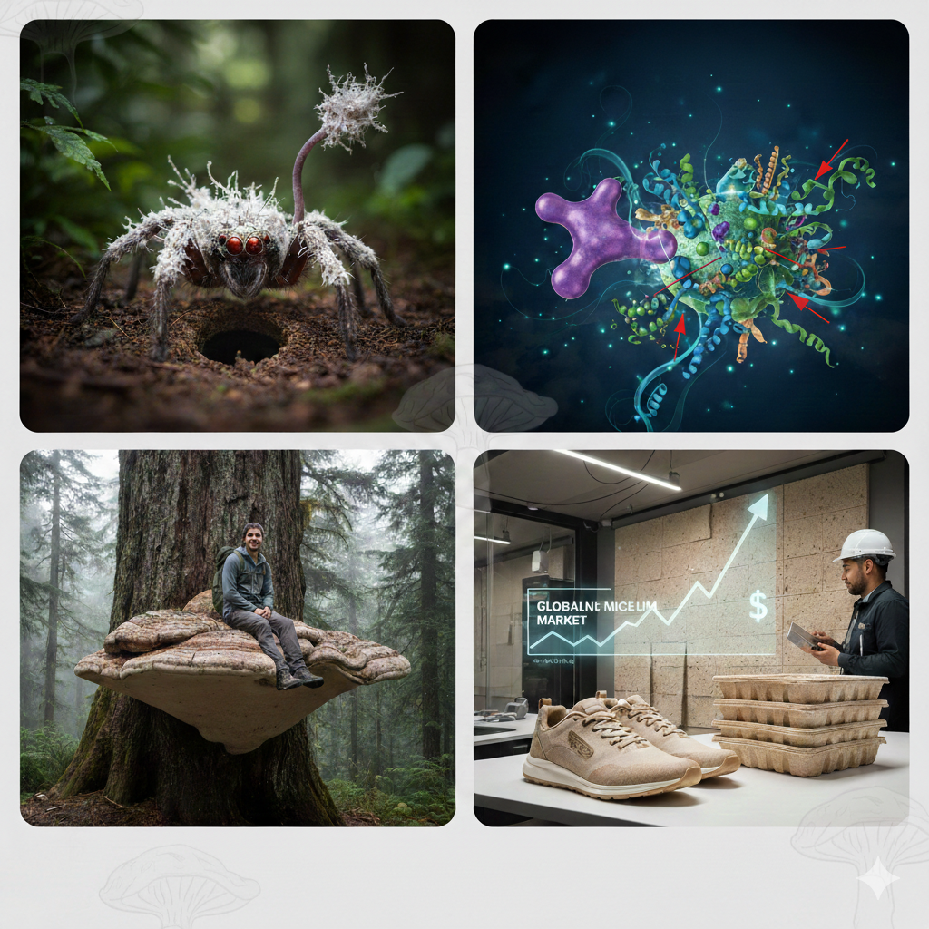 Grybų naujienas nr.2 Mikologijos savaitė: nuo vorų „zombių“ iki grybinių „pagalbinių medžiagų“